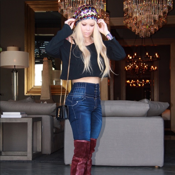 New Style!!! Tushy Sculpting Stretched Jeans  - Picture 3 of 8